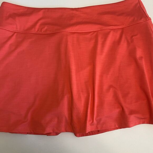 ELEVEN By Venus Williams Ladies Orange/ Salmon Pleated Tennis Skirt Size XL EUC - Picture 2 of 7